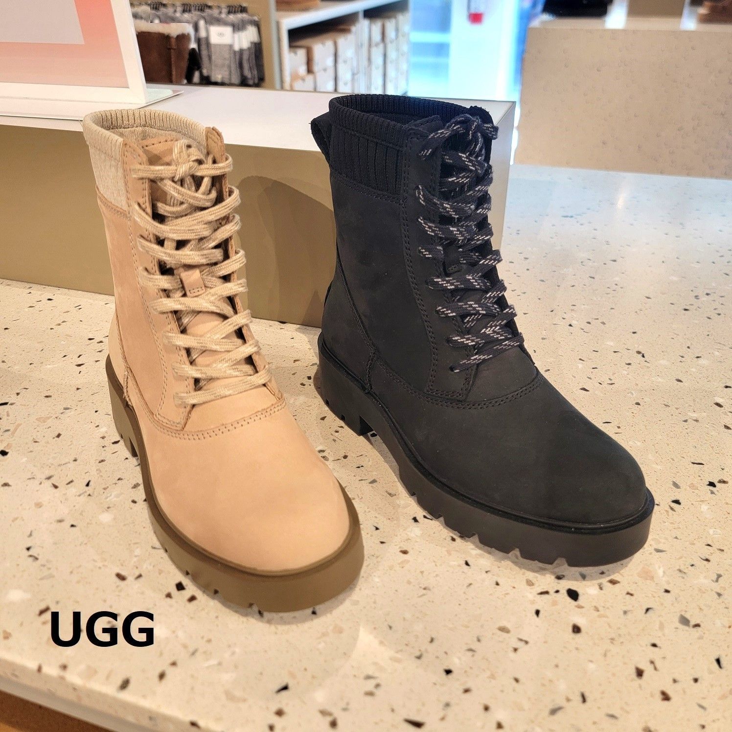 セール【UGG】防水レザーがイイ☆サイドゴアブーツ ☆雨の日も♪ (UGG