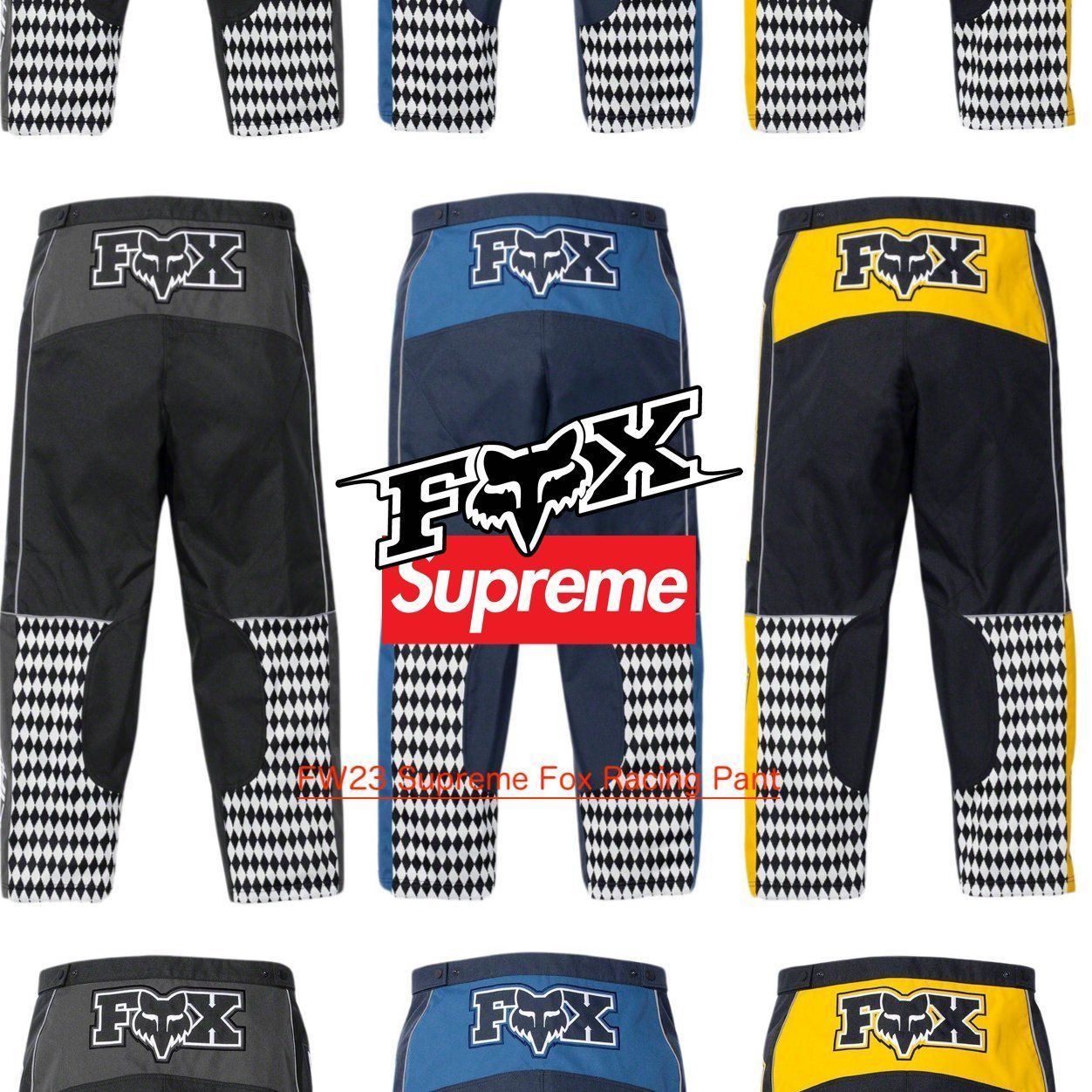 FW23 Supreme Fox Racing Pant - フォックス レーシング パンツ