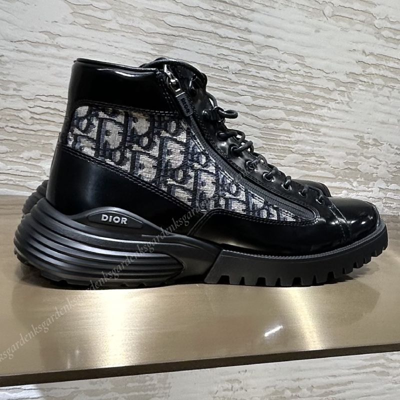 すぐ届く！DIOR COMBAT ショートブーツ ディオール オブリーク (Dior