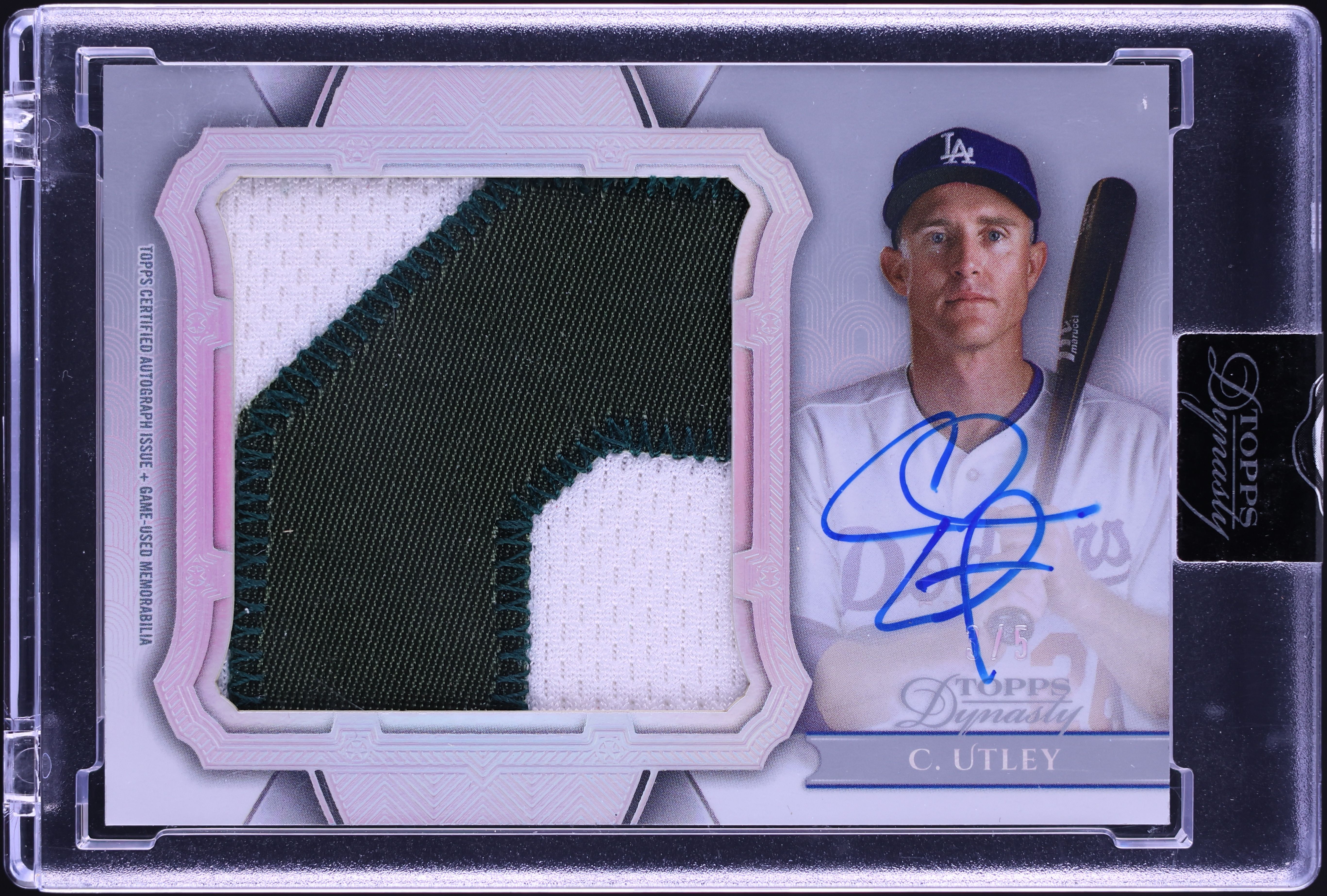 2024 Topps Dynasty Jumbo Silver Chase Utley PATCH AUTO /5 #AJP-CU