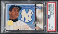 2000 Fleer Greats Yankees Clippings Mickey Mantle PATCH PSA 9 MINT