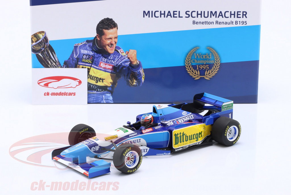 Minichamps 1:18 M. Schumacher Benetton B195 #1 Winner Pacific GP