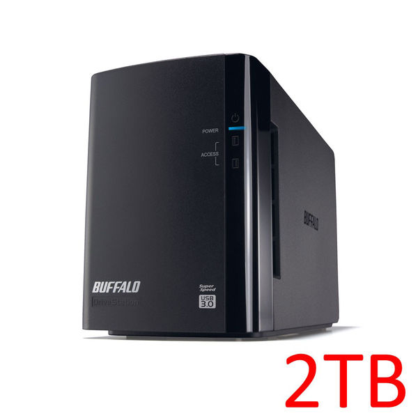 バッファロー ミラーリング機能搭載外付けHDD HD-WL2TU3/R1J 2TB
