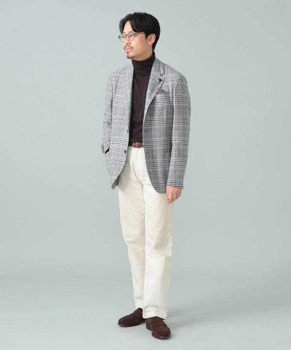 BEAMS F（ビームスF）LARDINI / ROMA ウールカシミヤ グレンチェック