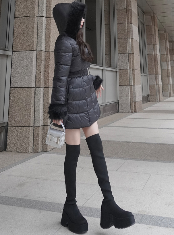 ストレッチニット厚底ロングブーツ[zr1194] | レディースファッション