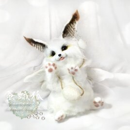 風神雷神 ファンタジーにゃんこ Mさま考案✨ 羊毛フェルト アート