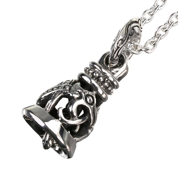 ケルティックドラゴンベルペンダントトップのみメンズネックレス