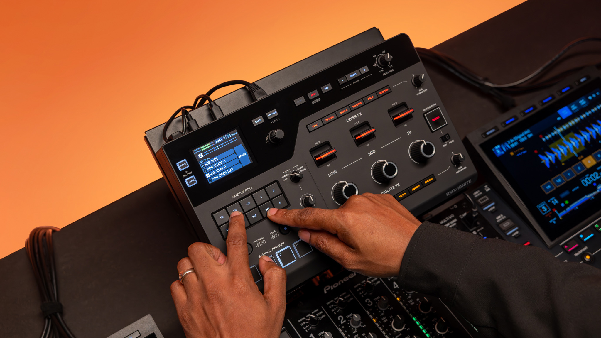 Sonicware's SmplTrek is a handheld pad sampler for self-contained