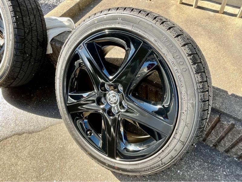 トヨタ(純正) ブラック加飾17インチアルミホイール のパーツレビュー