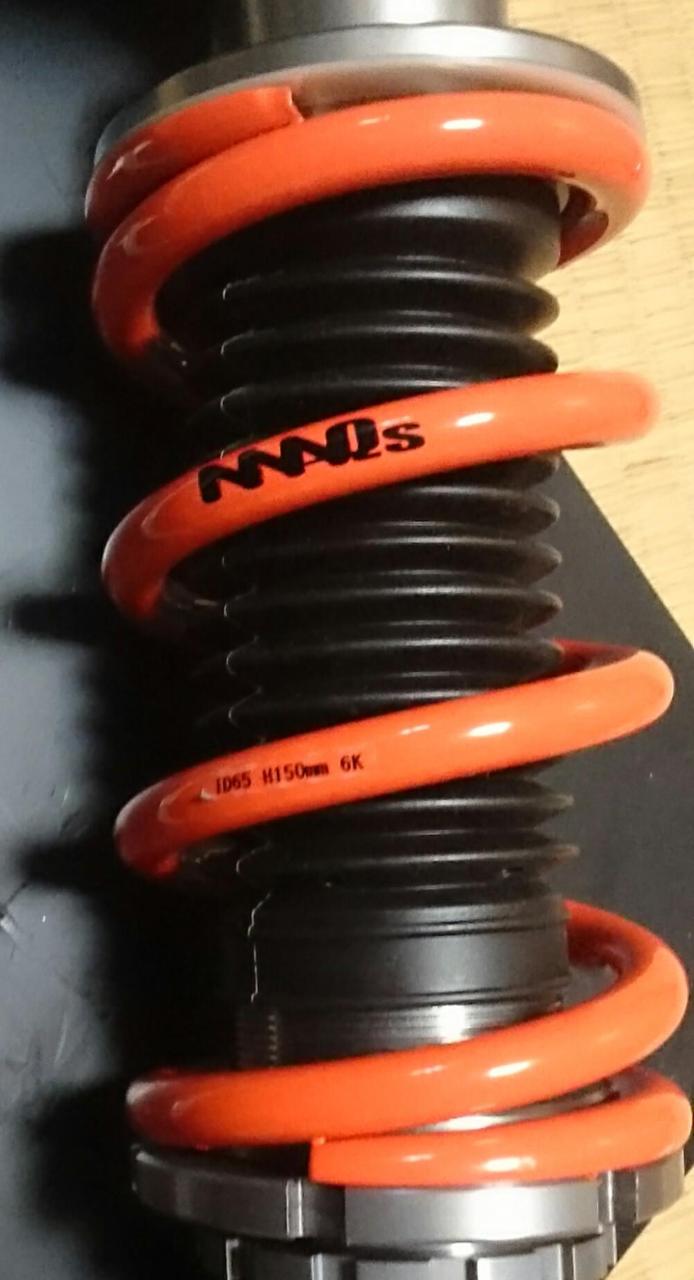 MAQSスプリング 直巻スプリング ID65 H150mm 6Kgf/mm のパーツレビュー