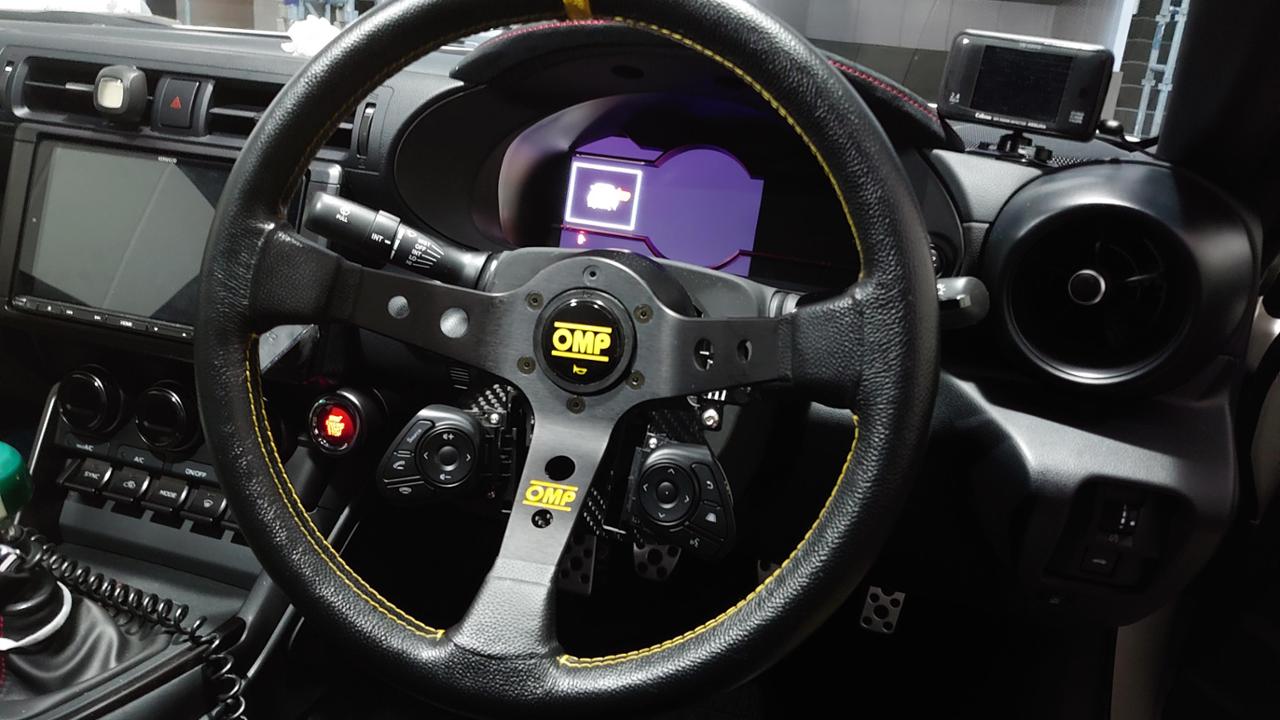 ジャスビー 新型BRZ GR86 純正ステアリングスイッチ移設キット 社外