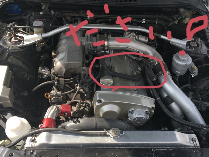 R33のRB25 タペットカバーのポスト（日産 スカイラインクーペ・R33）by