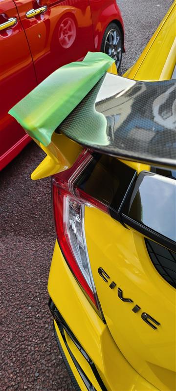 2回目のリアウイングフラップ交換(*'ω'*)（ホンダ シビックタイプR