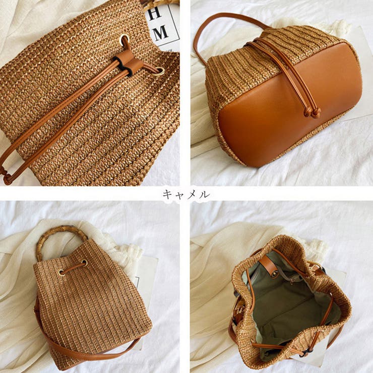 巾着かごバッグ トートバッグ 2WAY[品番：II000006680]｜Miniministore