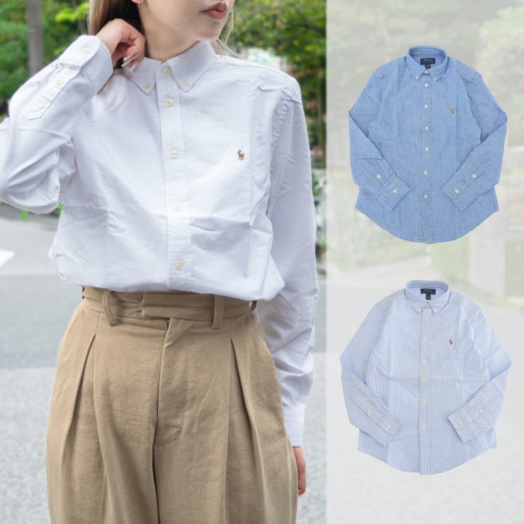 RALPH LAUREN ラルフローレン COTTON OXFORD シャツ[品番：SESB0020682