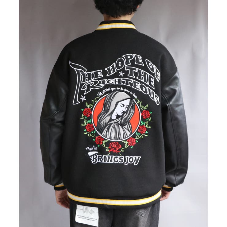 スタジャン メンズ ジャケット レディース アウター 刺繍 ワッペン