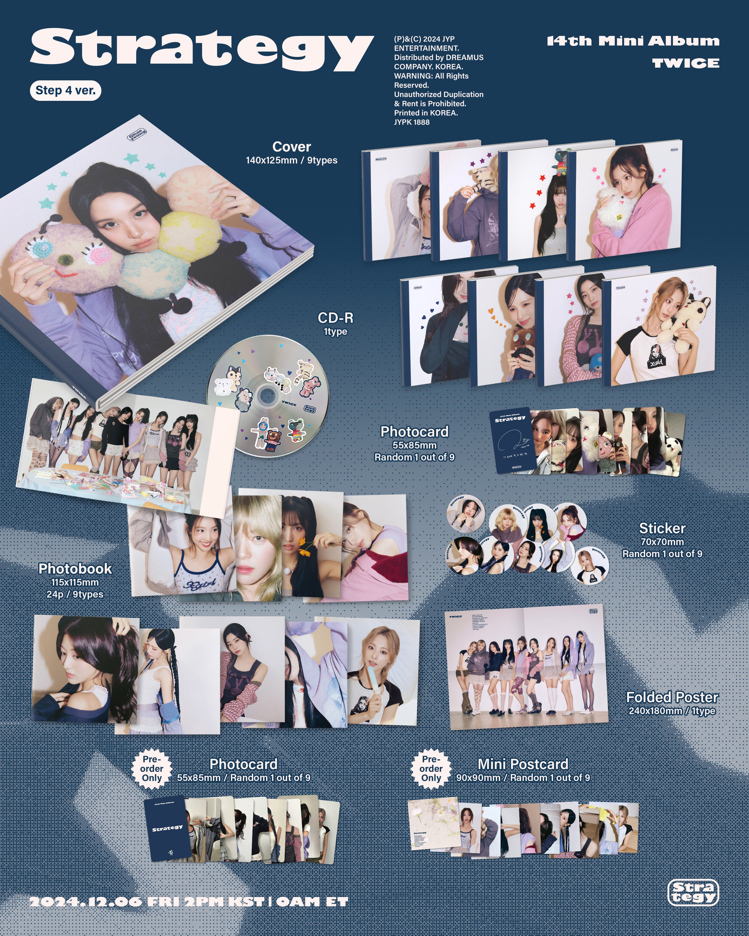 TWICE 14TH MINI ALBUM『STRATEGY』（Digipack ver.）【輸入盤】 – JYP