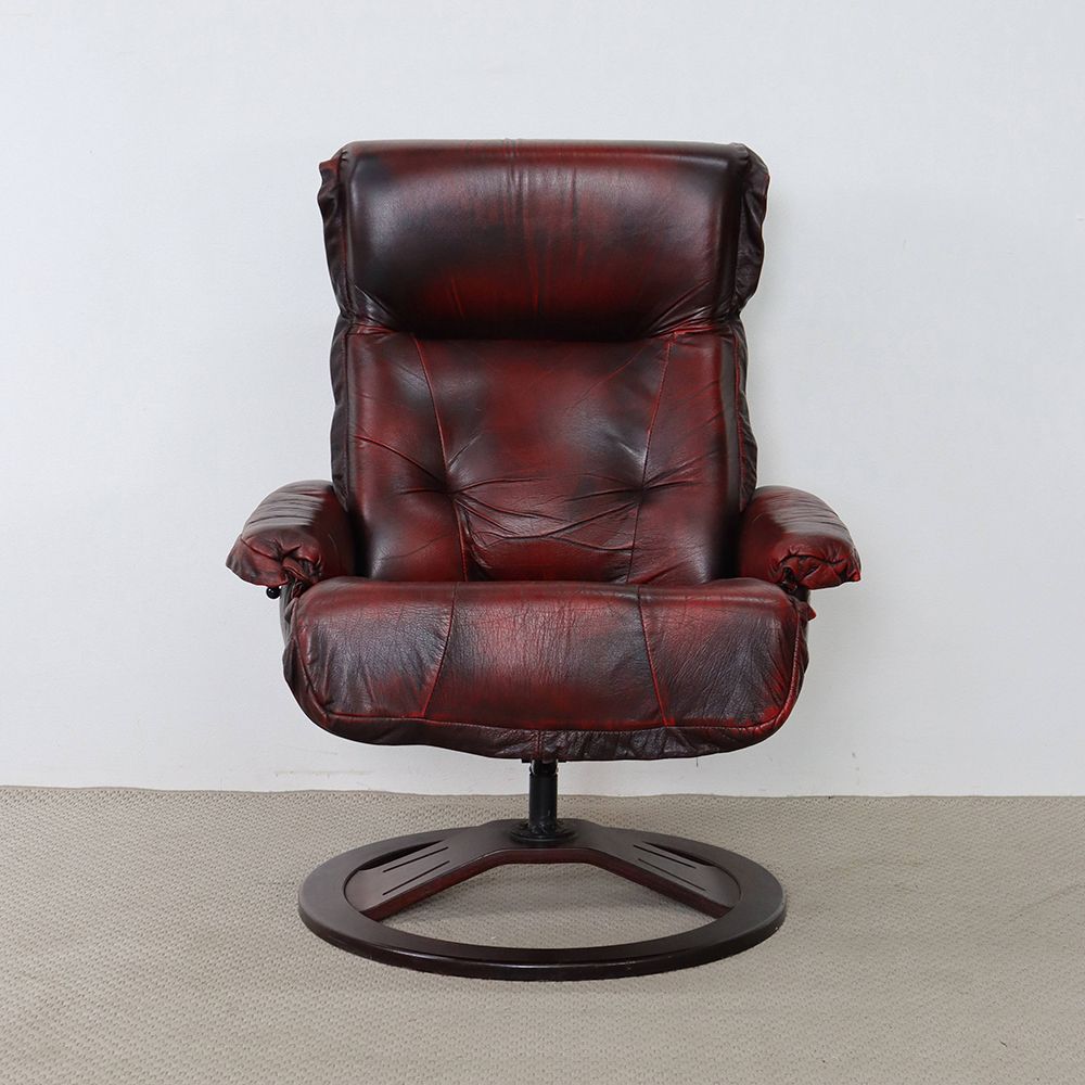 本革で重厚感も抜群♪ ソファーチェア VC106-263 – アンティーク家具と