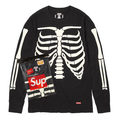 Supreme x HANES FW23 Week9 Bones Thermal Crew Long Sleeve Shirt