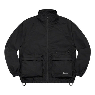 Supreme Curve Logos Ripstop Jacket 'Black White' SUP-FW20-162