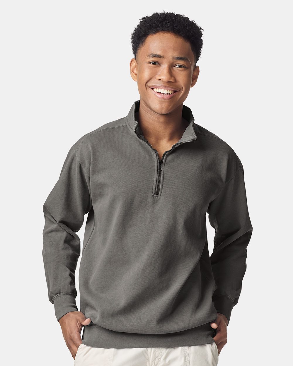 Comfort Colors 1580 Garment-Dyed Quarter Zip Sweatshirt