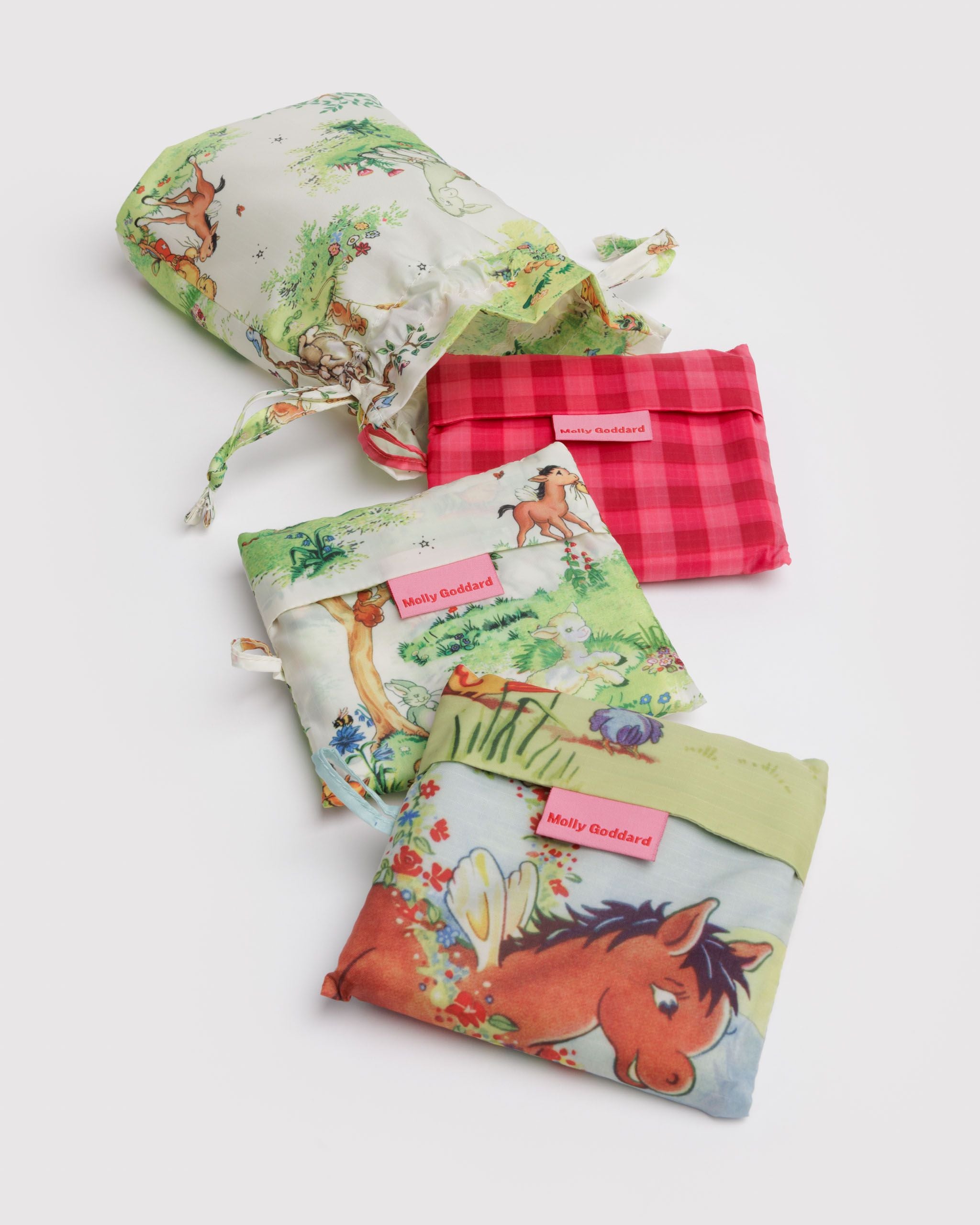 Molly Goddard エコバッグ 3個セット+巾着つき Molly Goddard エコ