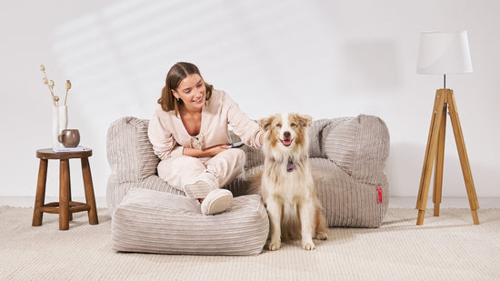 ラウンジパグ Lounge pug 2人用ビーズソファー コーデュロイ ラウンジ