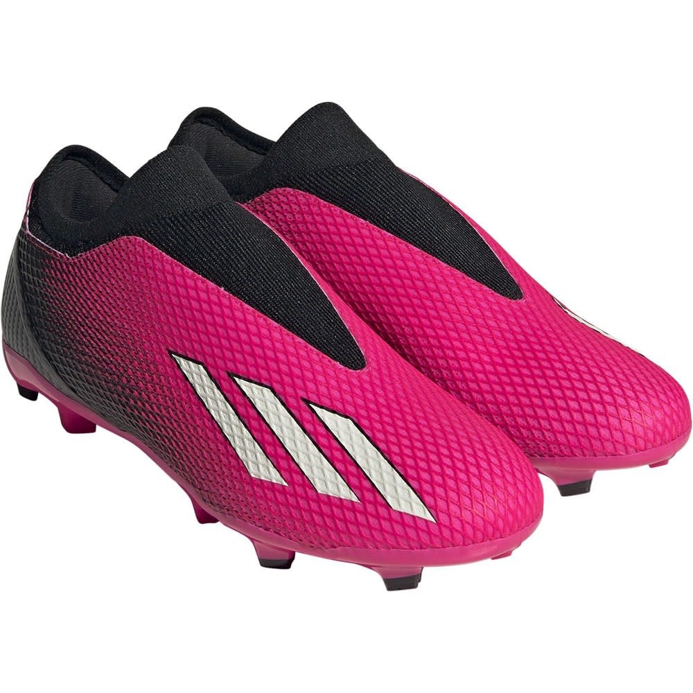 adidas X Speedportal .3 Laceless LL FG - Shock Pink/Zero Metallic