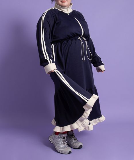 フリルジャージワンピース[商品：PN25AWR-024] - PUNYUS Online Store