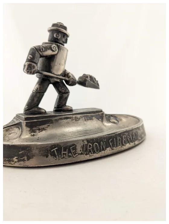 1920'S Iron Fireman Ashtray (2). For Sale at Ruby Lane