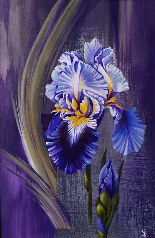 送料無料】カザフスタン 作者の絵 – アイリス。自然からのインスピ