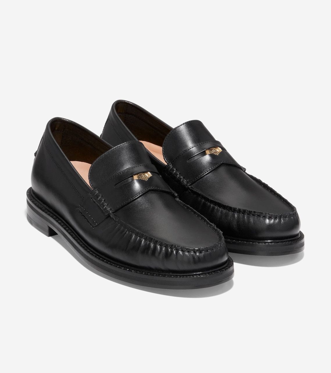 Cole Haan Pinch Grand Casual Penny Loafer Black Pebbled C37107
