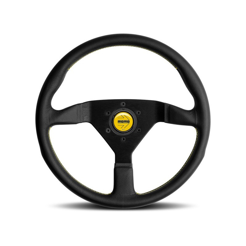 MOMO Monte Carlo 350mm Yellow Steering Wheel | MrSteeringWheel