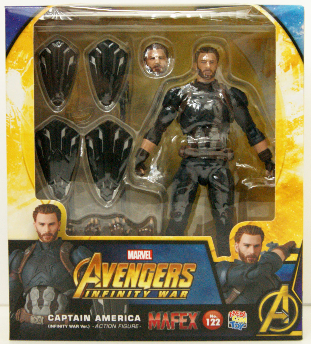 MAFEX 122 Captain America Figure (Avengers: Infinity War)