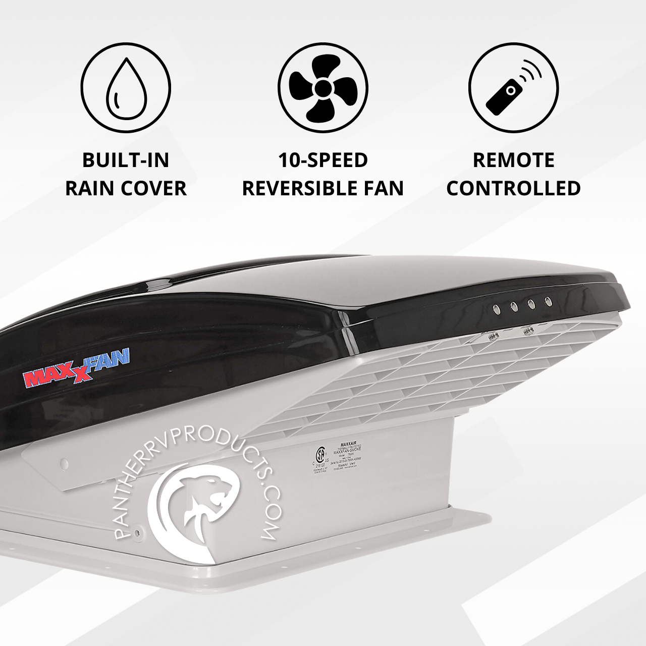 MaxxAir 00-07500k RV & Van MaxxFan® Deluxe Roof Vent - Smoke