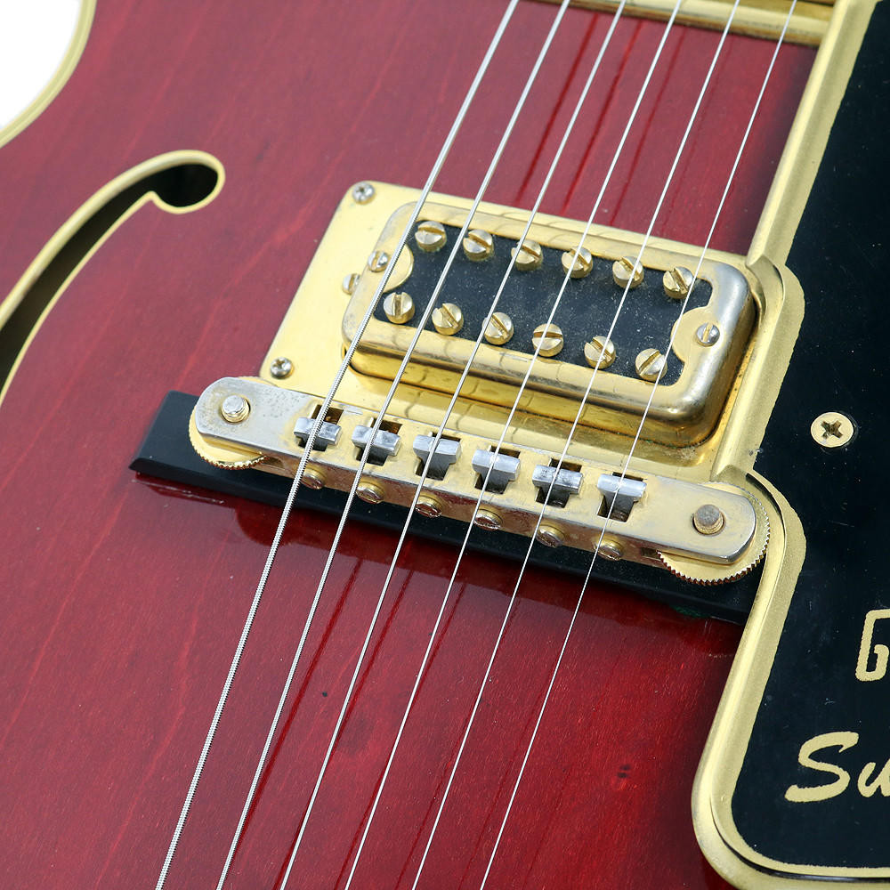 Vintage 1973 Gretsch Super Chet Electric Guitar Autumn Red Finish