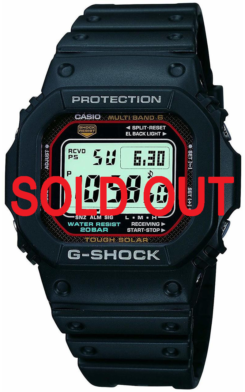 G-Shock | GWM5610-1 | GW-M5610-1 | GW-M5610-1ER | Solar Multiband 6