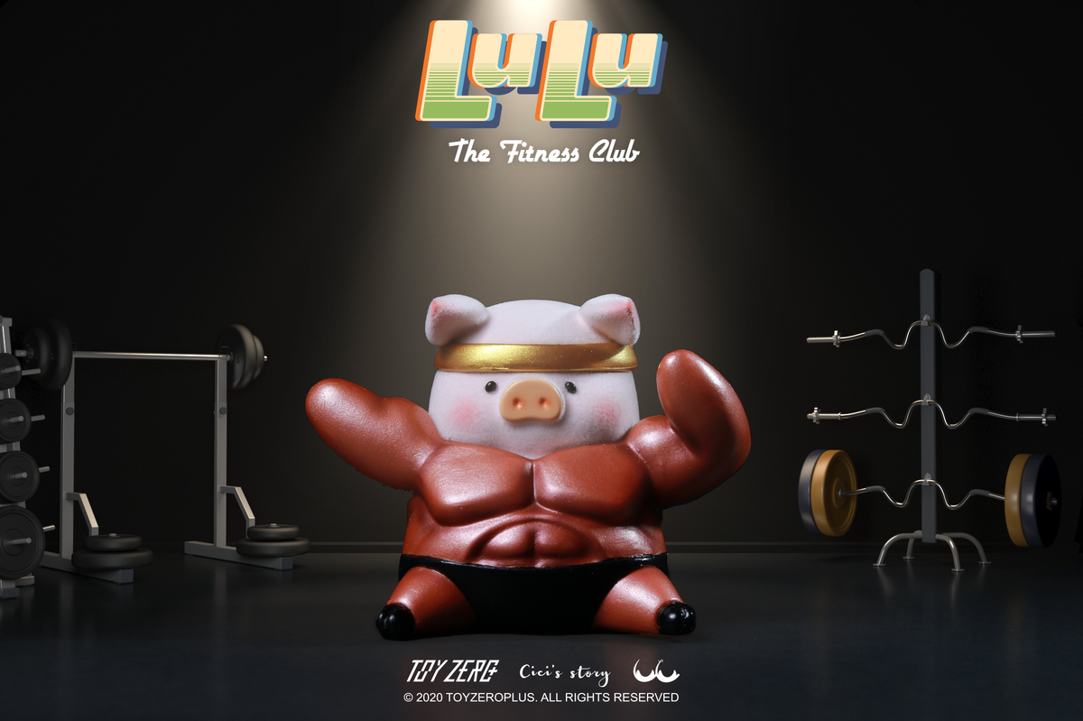 Lulu Piggy The Fitness Club Blind Box by Cici's Story - myplasticheart