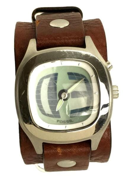 FOSSIL(フォッシル) / クォーツ腕時計/デジタル/レザー/BRW/BIG TIC