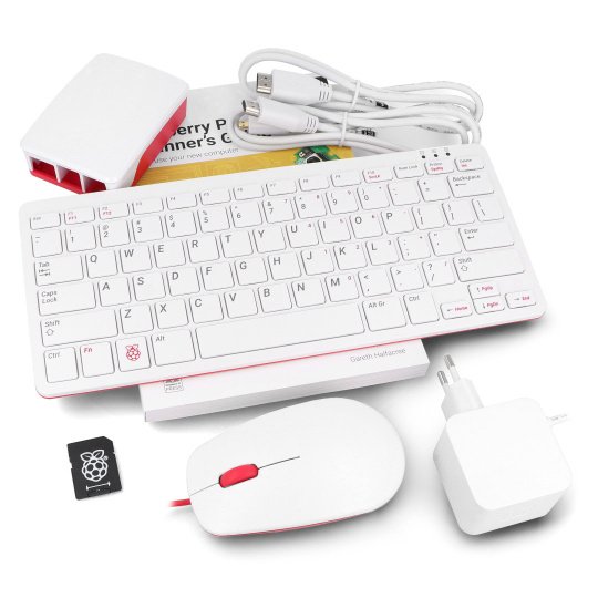 Desktop Kit official kit with case, keyboard and mouse red and
