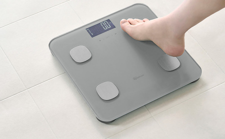 体重計 体組成計 IBCM-B212-H グレー アイリスオーヤマ 薄型 体重 体