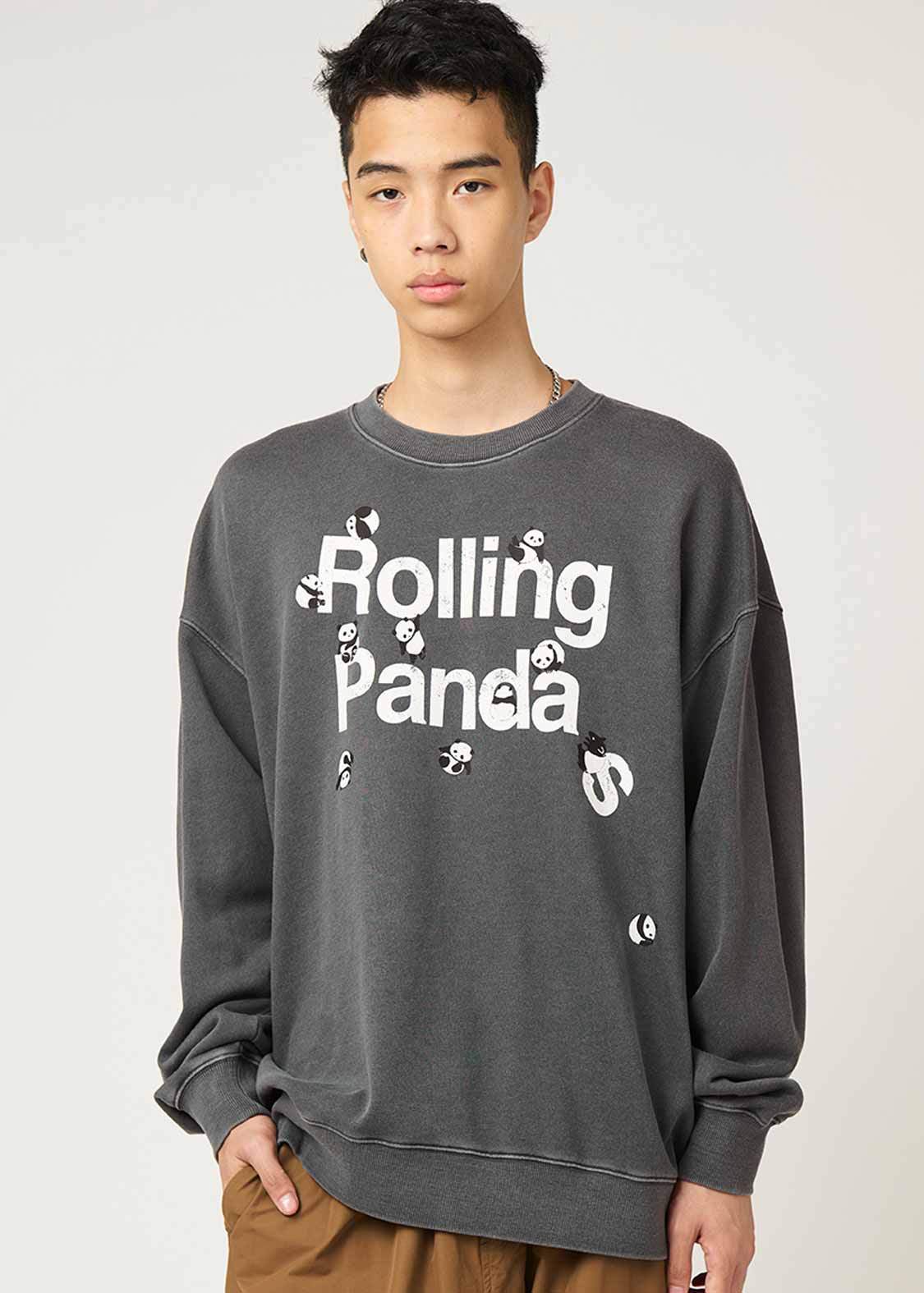 ローリングパンダズ｜ピグメントスウェット｜ユニセックス｜グラニフ
