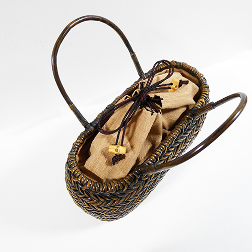 籐網代編みカゴバッグ | 竹巧彩 | 公式ウェブサイトｰ竹のバッグ・財布