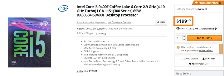 ようやく登場「Core i5 9400F」をレビュー：i5 8400の後継モデルを試す