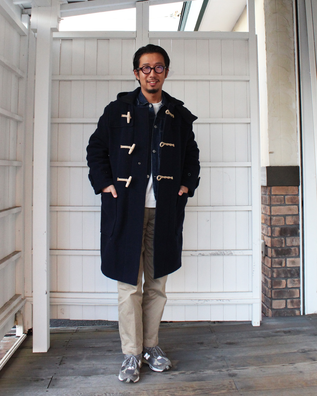 GLOVERALL MONTY DUFFLE COAT NAVY – by CITRON