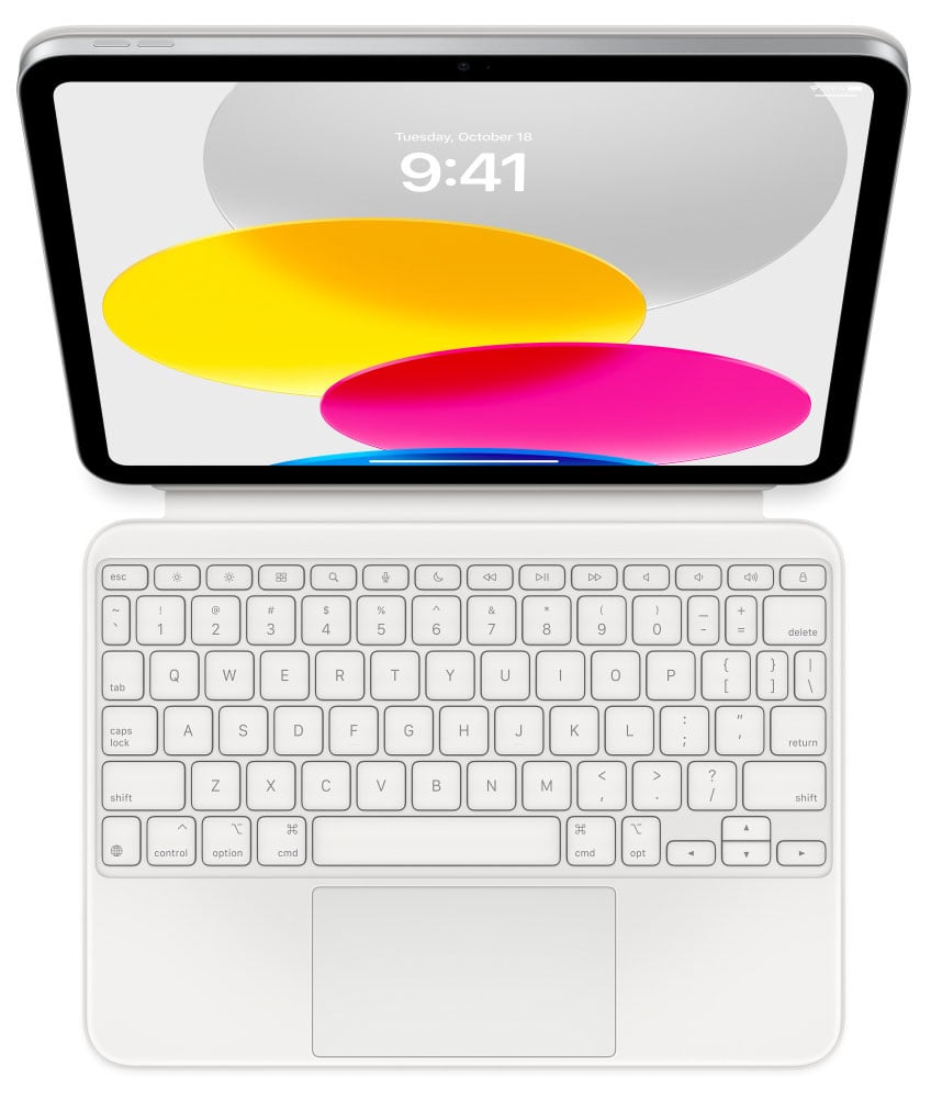 Apple White Magic Keyboard Folio For iPad (10th gen) MQDP3LL/A
