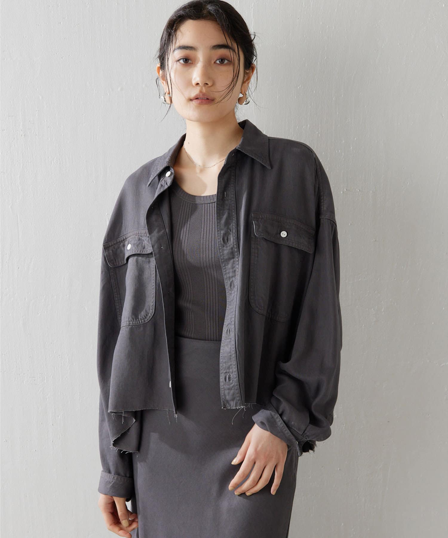 テンセル™繊維使用シャツ | Whim Gazette(ウィム ガゼット)レディース