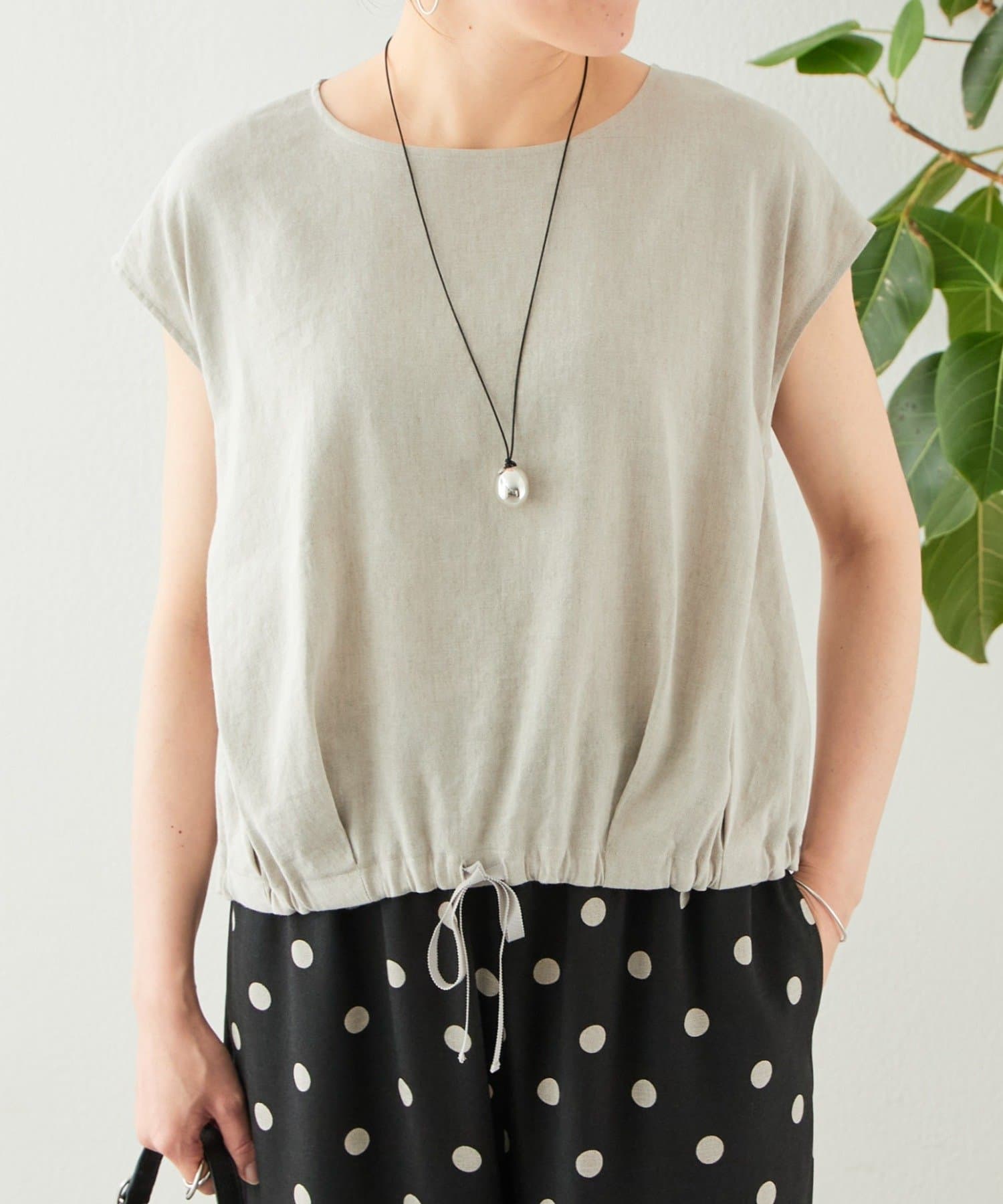 リネン裾ドロストブラウス | BEARDSLEY(ビアズリー)レディース | PAL