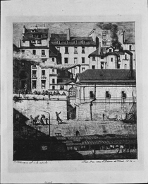 パリの銅版画』：死体公示所|シャルル・メリヨン |所蔵作品検索｜国立