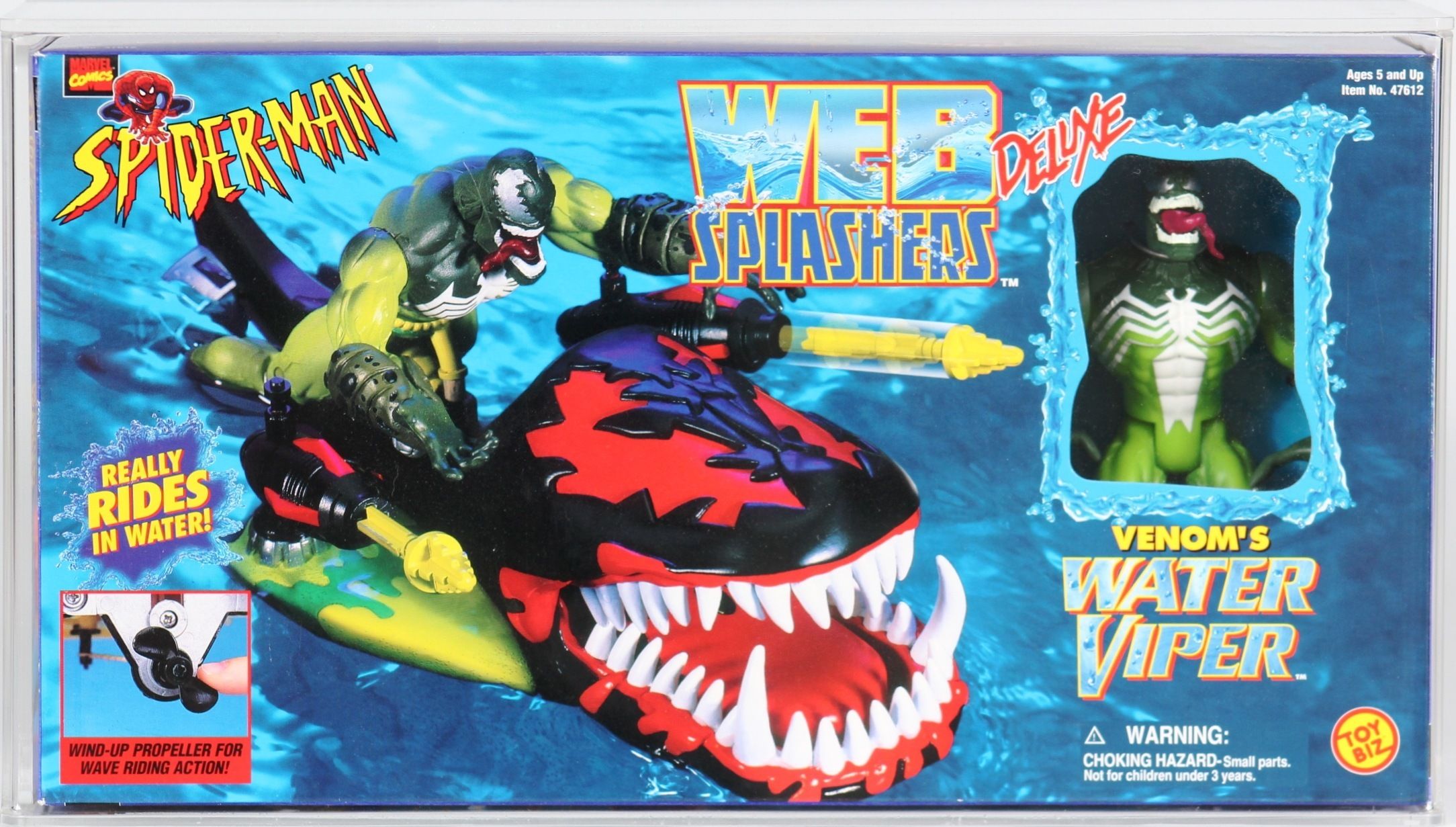 1997 Toy Biz Spider-Man Web Splashers Deluxe Boxed Vehicle